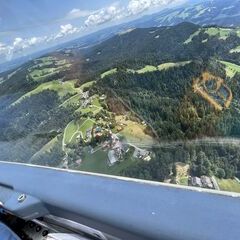 Flugwegposition um 10:18:20: Aufgenommen in der Nähe von Gemeinde Lochau, Lochau, Österreich in 1198 Meter